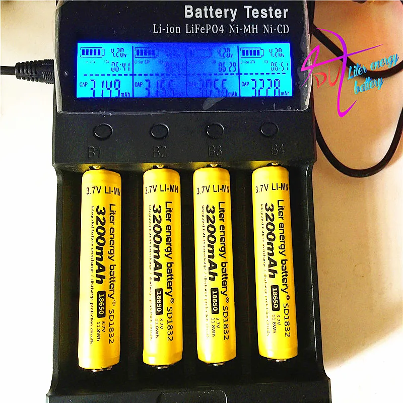 3 шт. новый оригинальный 18650 7 v 3200 mah литиевая аккумуляторная батарея NCR18650B для