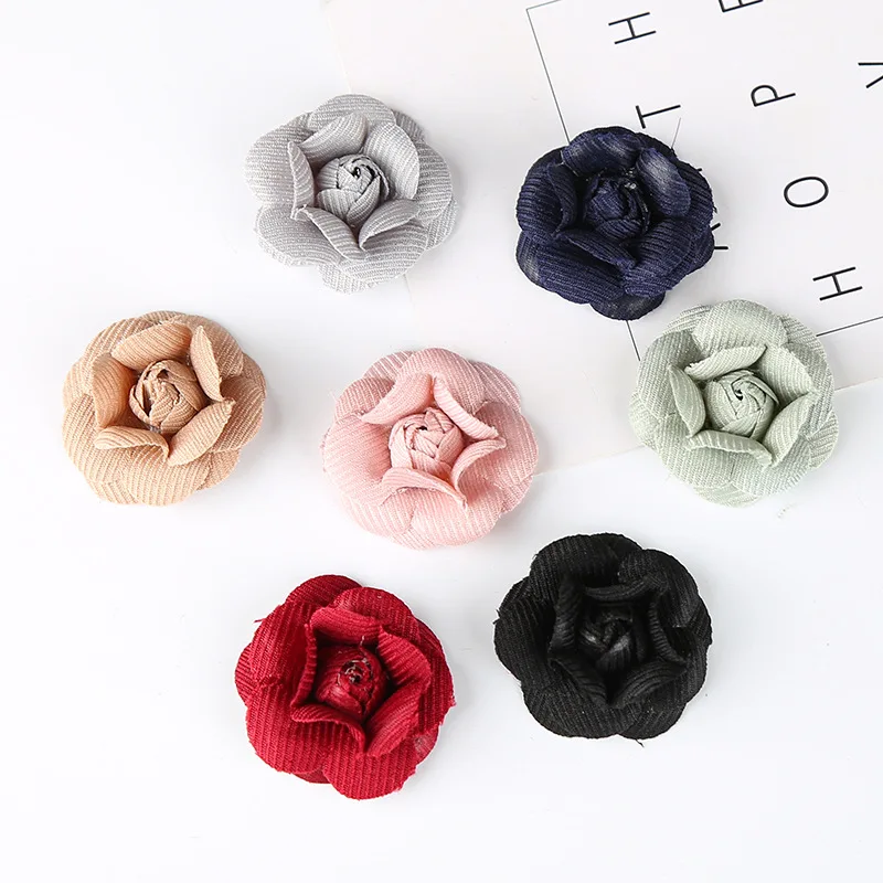 

DIY Fabric Hair Flower For Sweet Girl FlatBack satin bud Flower For Headbands