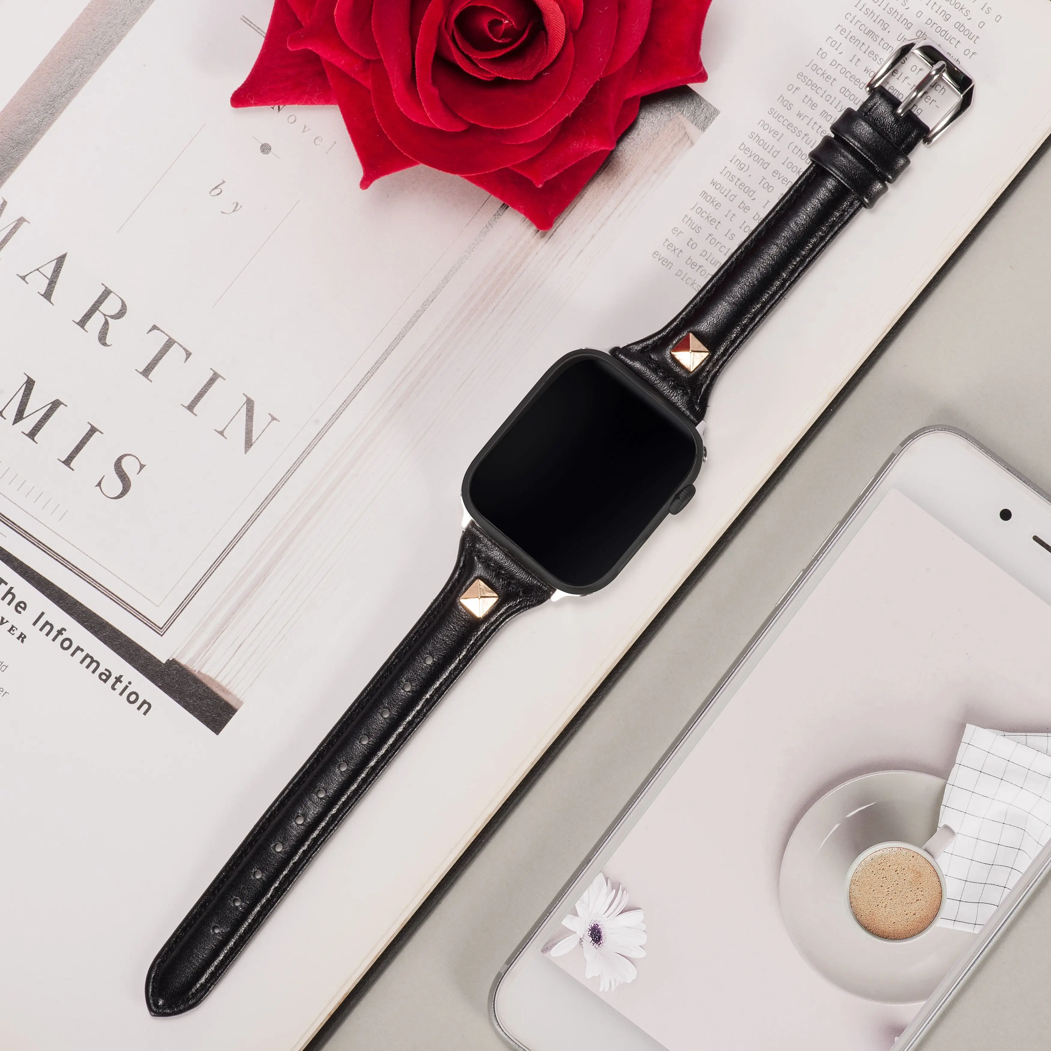 Кожаный ремешок для Apple Watch Band 38 мм 42 iWatch женщин и мужчин спортивный тонкий браслет