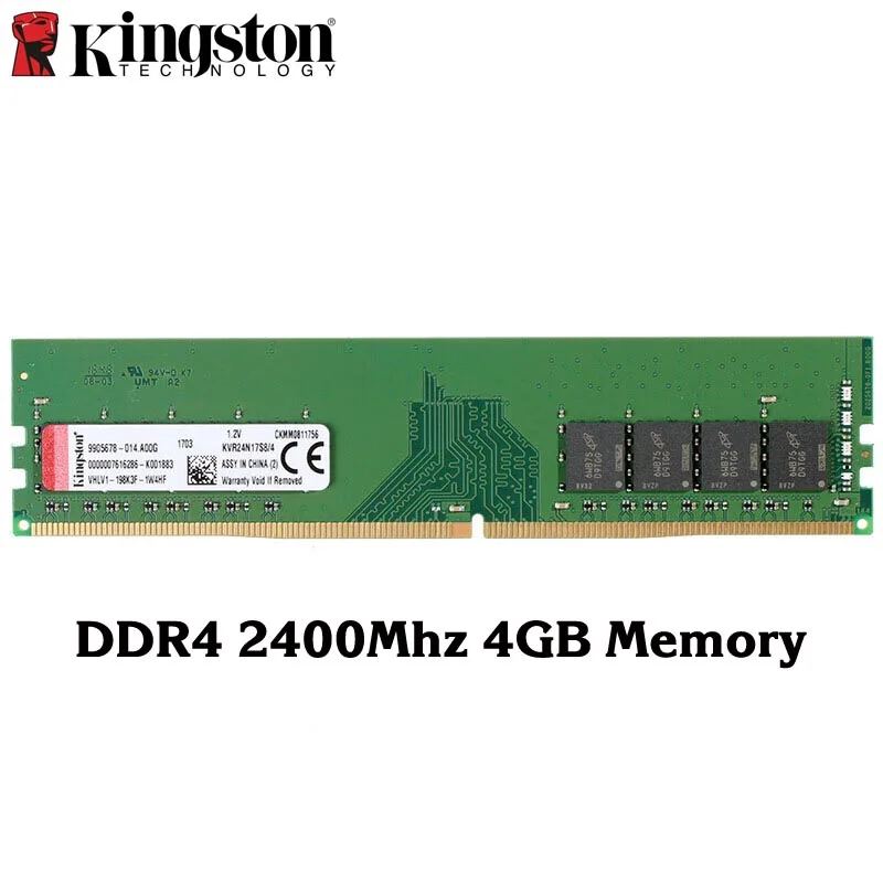 Kingston оригинальный DDR4 2400 МГц 4 GB 8 памяти Intel игровой Оперативная память ПК высокое