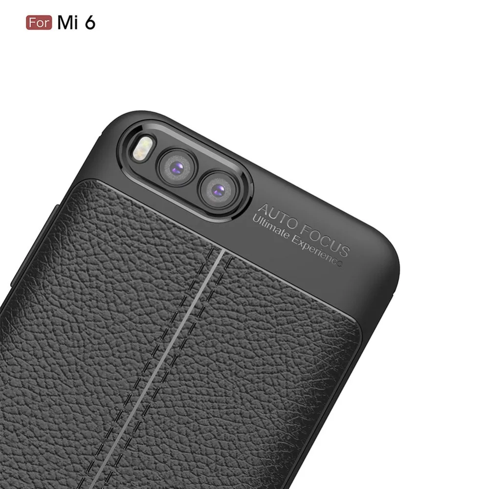 Чехол для смартфона Xiaomi MI 6 мягкий силиконовый чехол из углеродного волокна и ТПУ