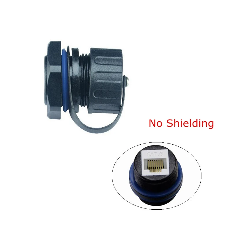 RJ45 водонепроницаемый разъем Ethernet LAN RJ 45 открытый AP M25 без защитной прямой головки
