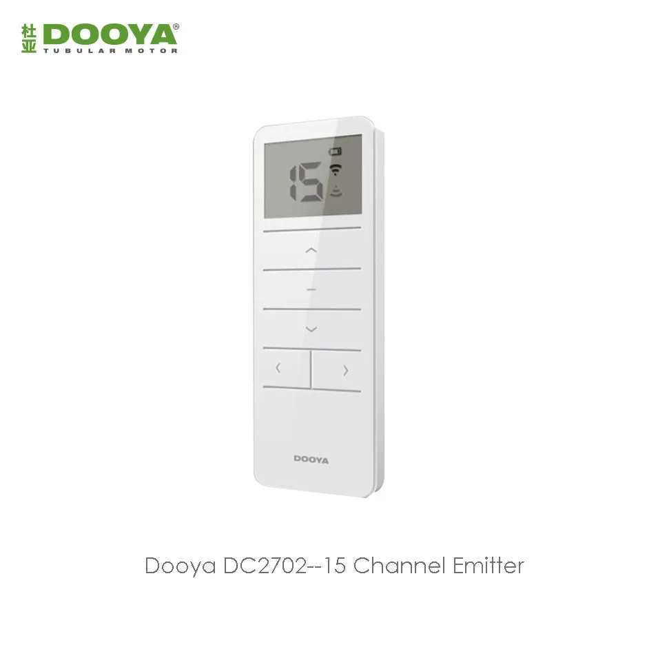 Dooya-mando a distancia DC2702 de 15 canales para Dooya, Control remoto inalámbrico para todos los motores RF433, 15 Uds. De motores, a través del Control de pared