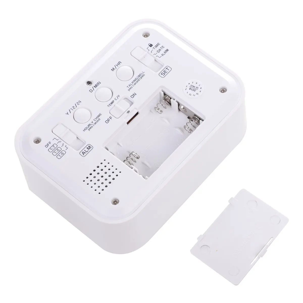 Цифровой будильник, говорящие часы с 3 будильниками, 7 звуков, опциональный будний будильник, фосфоресцирующая Интеллектуальная и функция повтора
