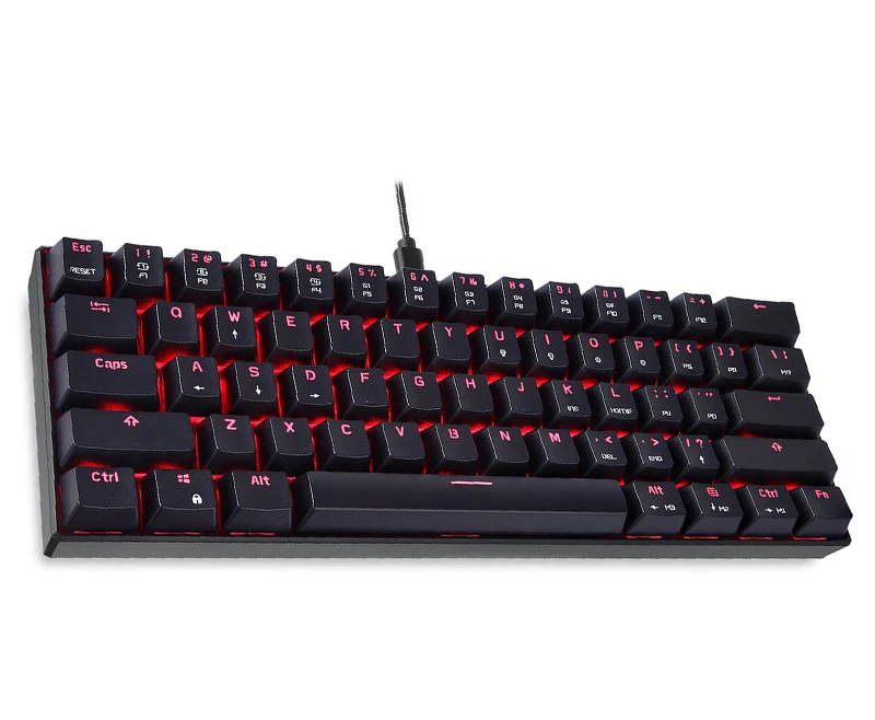 MOTOSPEED CK61 Проводная Механическая клавиатура RGBLED подсветка 61 клавиша USB 2,0 Kailh BOX синие переключатели игровая клавиатура для ПК рабочего стола