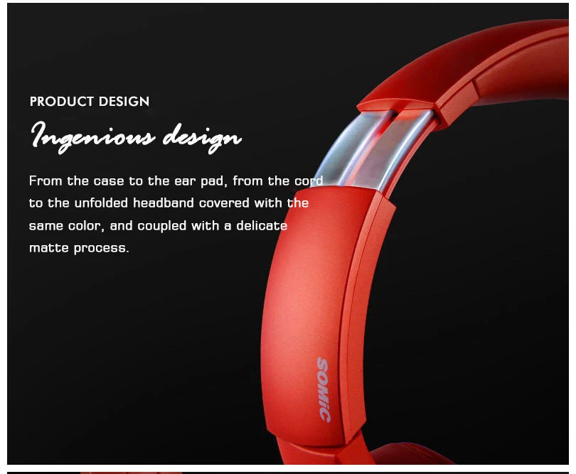 SOMIC SC2000 беспроводные наушники Bluetooth гарнитура наушники регулируемые наушники с микрофоном для ПК мобильного телефона Mp3 ноутбука