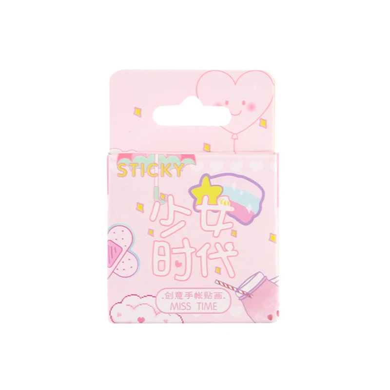 46 шт./кор. Розовый Пуля журнал наклейки Kawaii декоративные канцелярские изделия наклейки для Скрапбукинг альбом записная книжка подарок расходные материалы