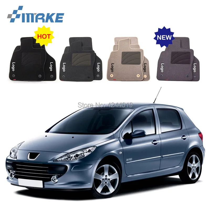 Для peugeot 307 автомобильные коврики передний и задний ковер полный комплект