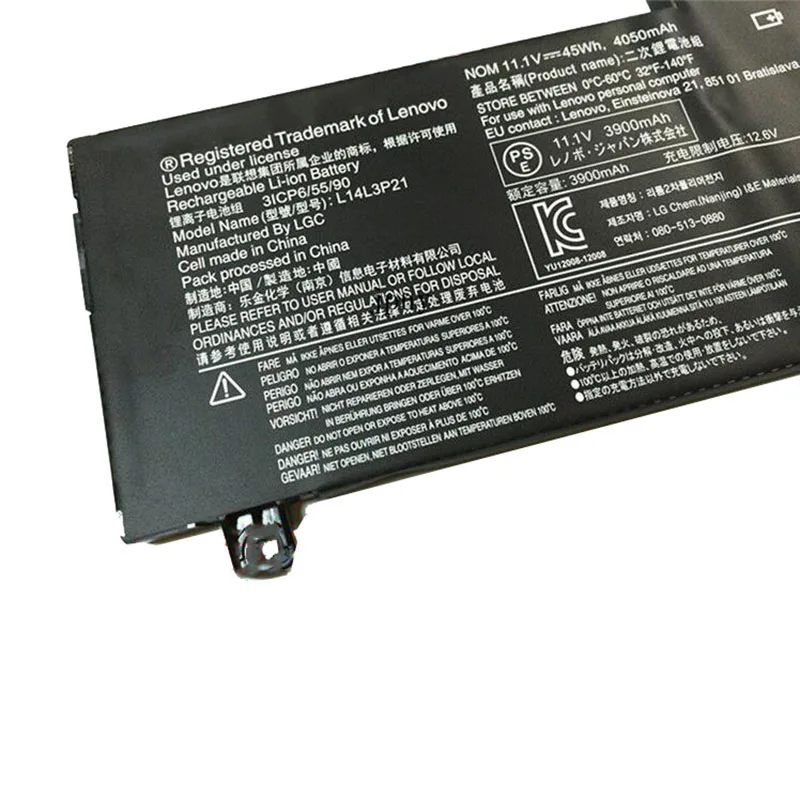 Батарея для ноутбука GZSM L14M3P21 L15L3PB0 Lenovo Flex 3 4 1470 1570 батарея йоги 500 15 ISK Edge 2 1580 L14L3P21