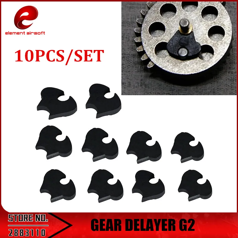 

Element 10pcs/lot GEAR DELAYER G2 for Airsoft AEG Gearbox Black IN0914