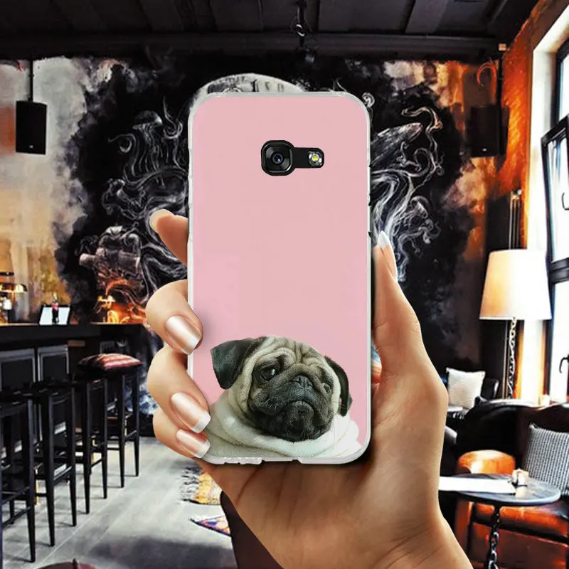 For Samsung Galaxy A3 A5 A7 J1 J2 J3 J4 J5 J6 J7 2016 2017 2018 Bags Soft Silicone Mobile Phone Cases Funds Of Screen Pug Dogs |