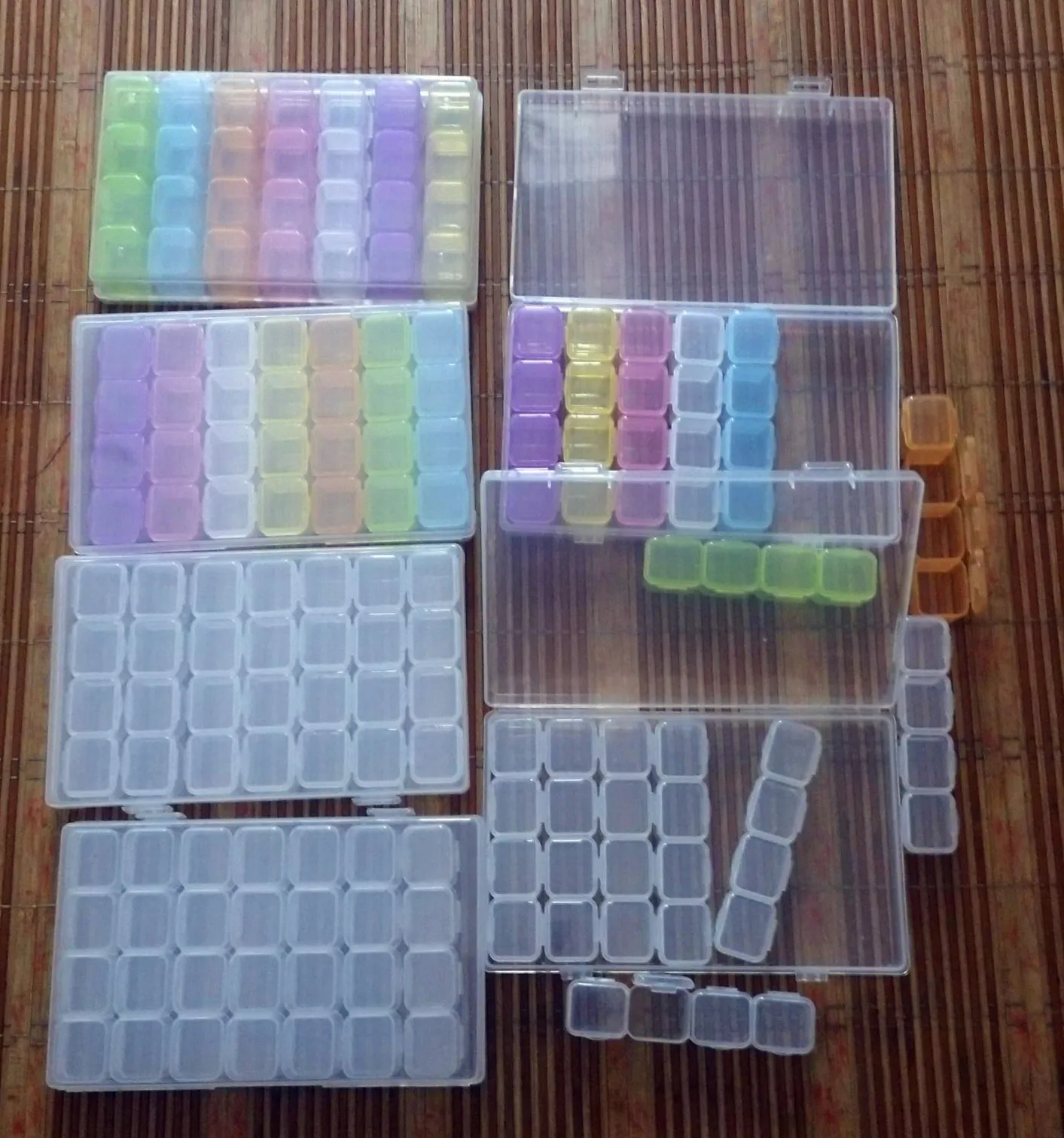 Алмазная вышивка «сделай сам», 4 шт./лот Коробка 5d с 28 ячейками Siamond и Cross StitchTool, аксессуары, контейнер DIY, художественное оформление