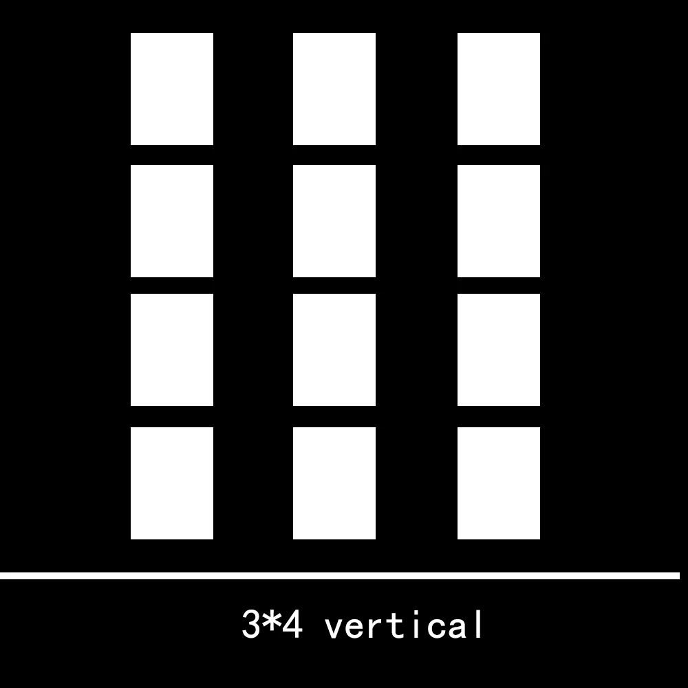 vertical-3x4 12 шт. в упаковке, A4 пейзаж светодиодный освещения окна Дисплей односторонний акриловый рама для плаката свет Панель для агент по недвижимости - Цвет: vertical-3x4
