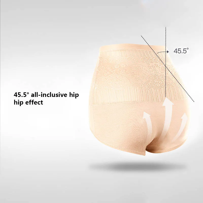 Женское нижнее белье однотонные Трусики с высокой талией для коррекции фигуры