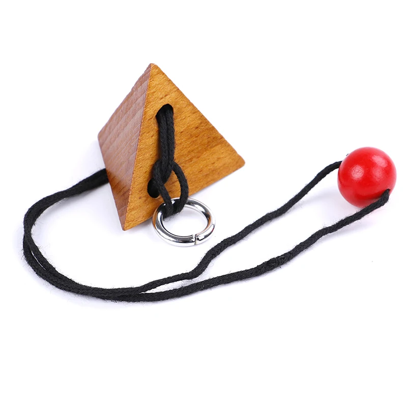 Новый деревянный пазл IQ Rope головоломка для развития логики головоломки игра