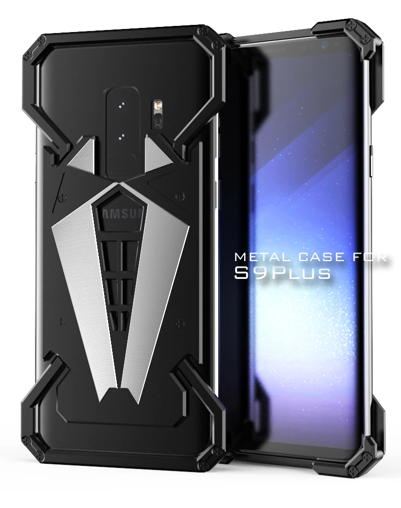 R-JUST For Samsung Galaxy Note8 Aluminum Metal Bumper Shockproof Case S9 Plus Mobile Phone Cover | Мобильные телефоны и