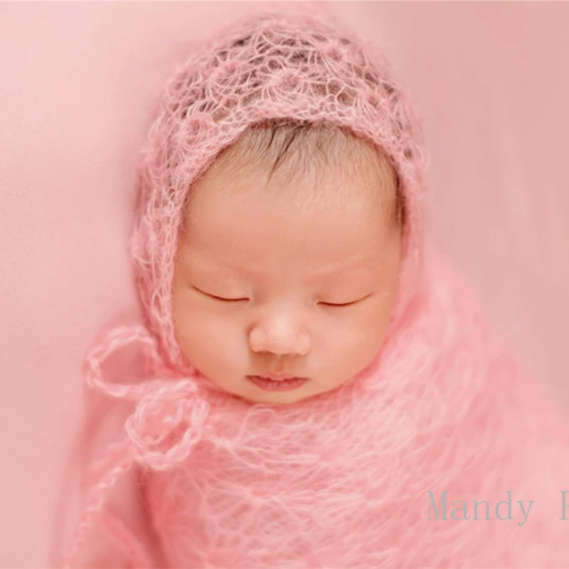

Newborn photography props,baby mohair bonnet photography props