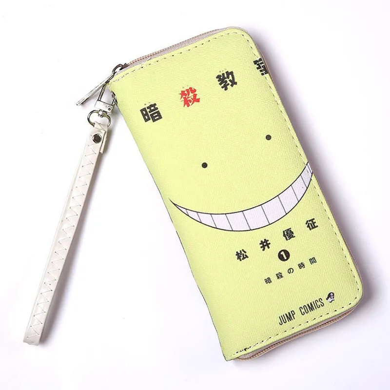 Korosensei Аниме гинтама Мужской Длинный кошелек Саката гинтоки Красочные молнии кошелек для подарка или коллекции - Цвет: Korosensei