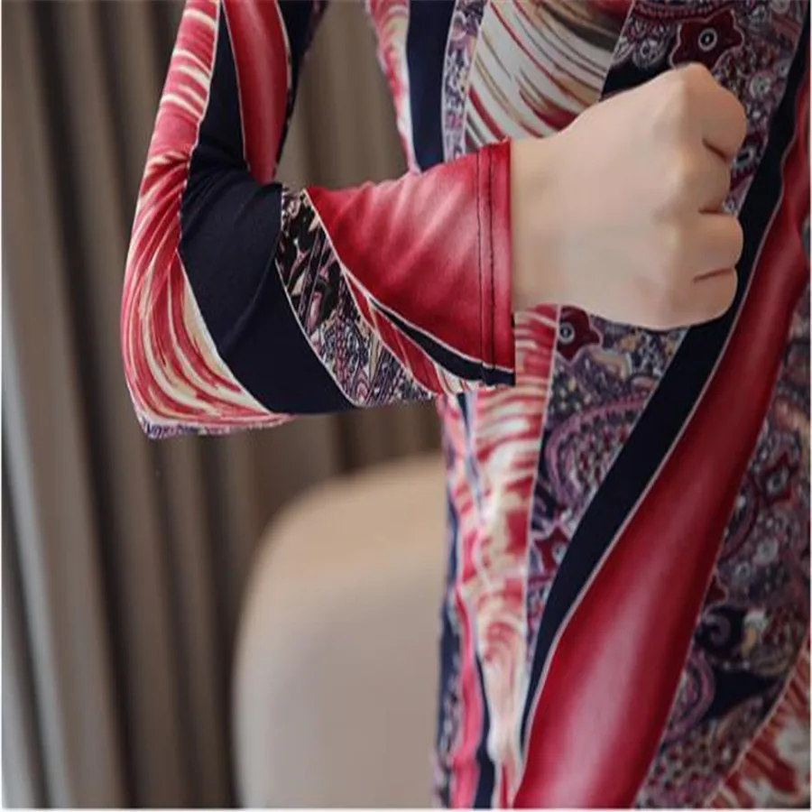 Весна и лето большой размер 3XL рубашка с длинными рукавами Женская мода женская