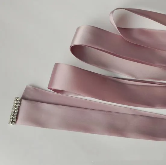 2017 Women Wedding Belts Rhinestone Satin Ribbon Sash Bride Bridesmaid Bridal Cummerbunds Waistband YYP17 | Аксессуары для одежды