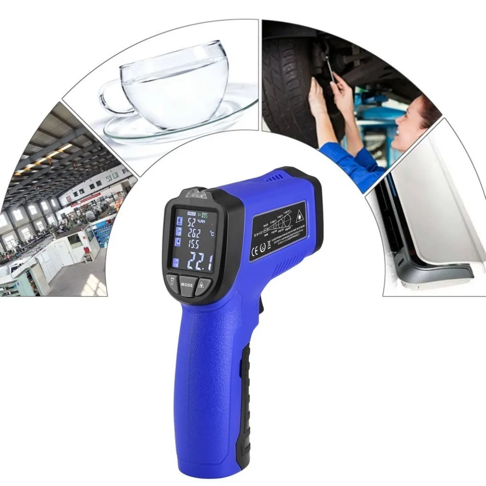 IR-817 Digital Display Infrared Thermometer Temperature Non-Contact Verification Measurement | Инструменты