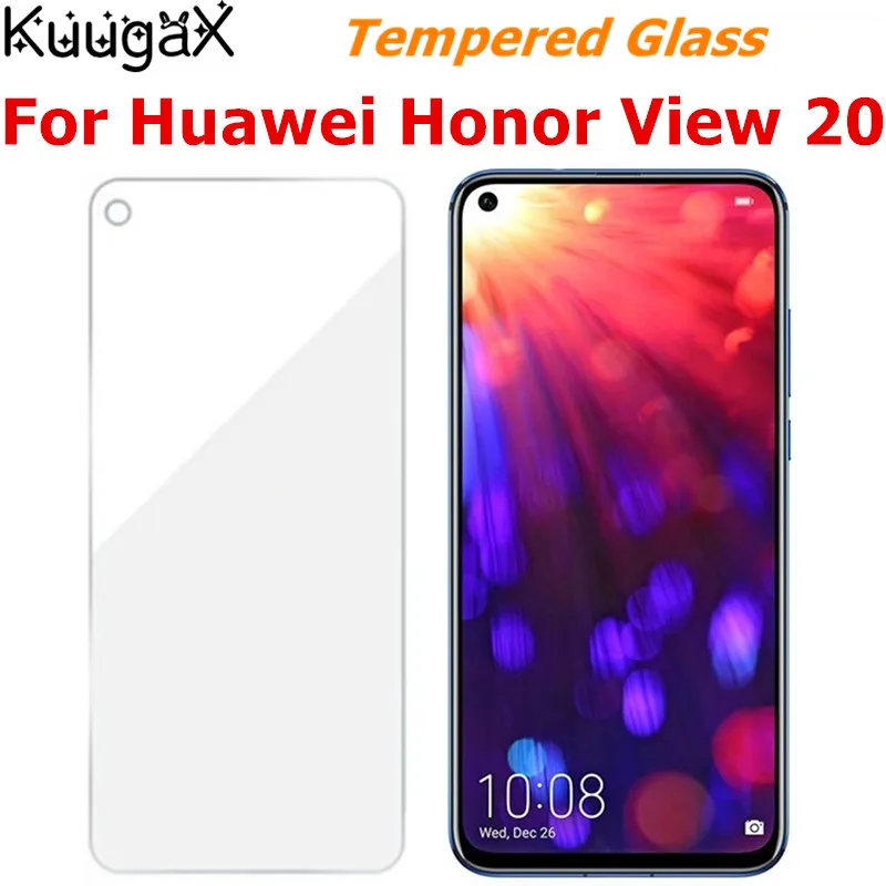 Закаленное стекло для Huawei Honor View 20 смартфон полное покрытие экрана защитная