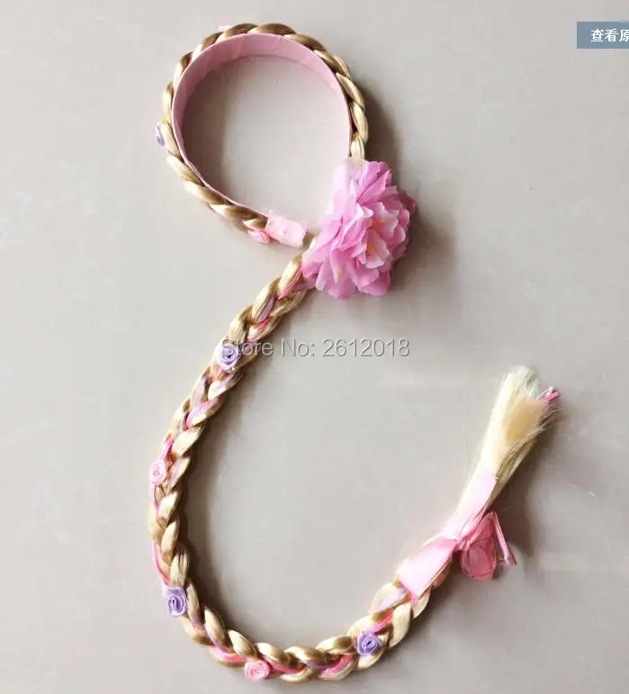 Плетеная коса для косплея спутанная Рапунцель принцесса головная повязка волосы