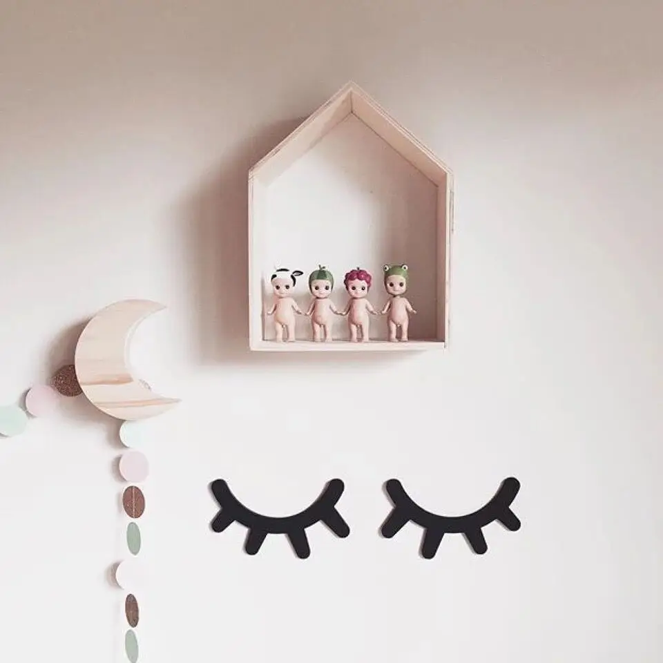 2 шт./партия INS в скандинавском стиле настенный Декор деревянный дом ключ коробка