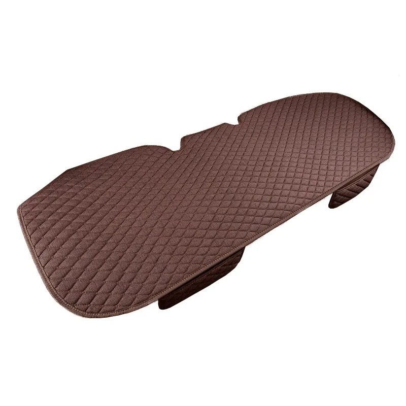 1PC Rear Coffee Набор чехлов для автомобильных сидений, автомобильные чехлы, льняные автомобильные противоскользящие дышащие всесезонные Защитные чехлы для автомобилей, аксессуары для интерьера - Название цвета: 1PC Rear Coffee