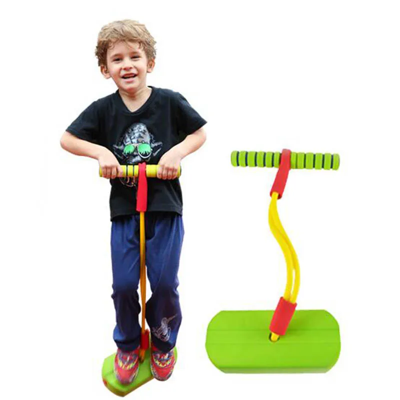 Игрушка Спортивная Пена Pogo Jumper Bounce обувь прыгающая лягушка игра сенсорная интеграция делает пищащие звуки игрушки для детей