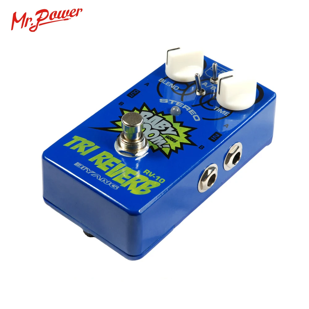 Baby Boom Effects Biyang RV-10 3 Mode Tri Reverb Reverb Stereo True Bypass Electric Guitar Pedal Musical Instrument 350 B enlarge