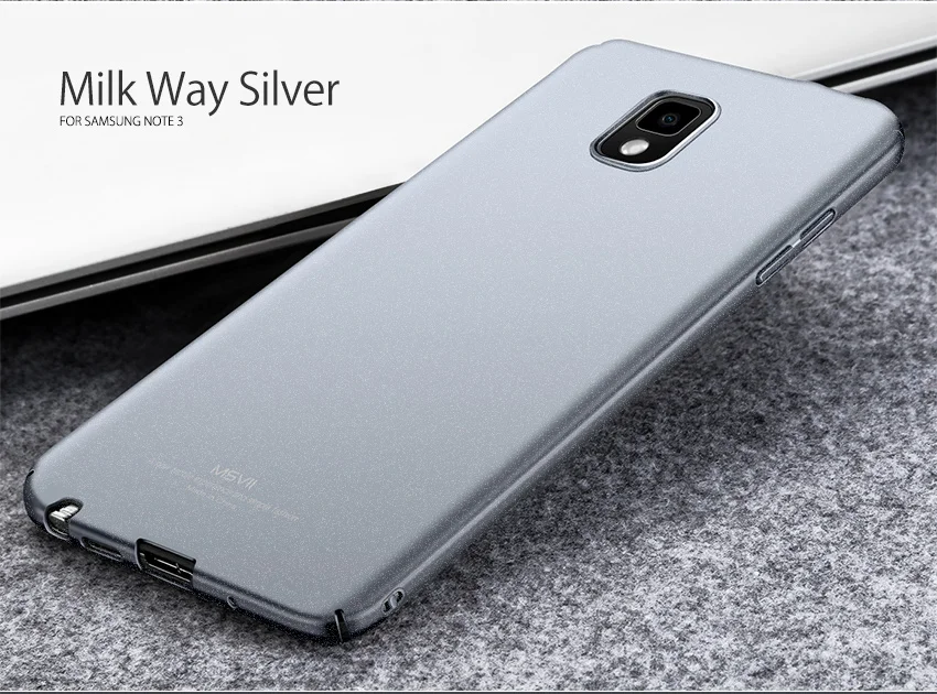 Для samsung galaxy Note 3 Чехол Бренд Msvii ультра тонкая жесткая задняя крышка Роскошный сотовый защитный чехол для телефона для samsung galaxy Note3
