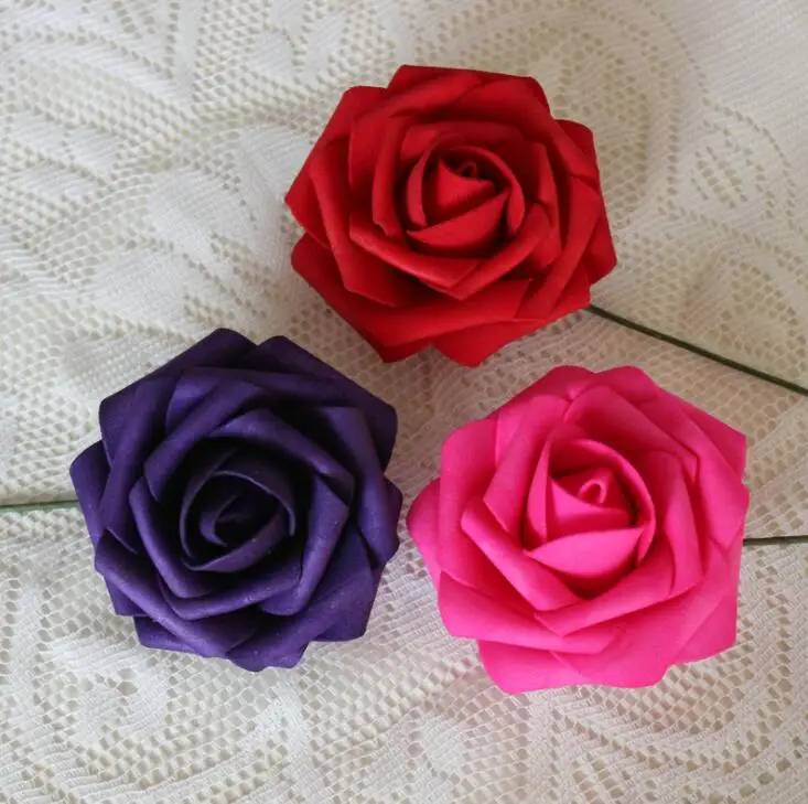 Искусственные розы из ПЭ 50 шт. 8 см|simulated rose|foam rosesrose artificial |