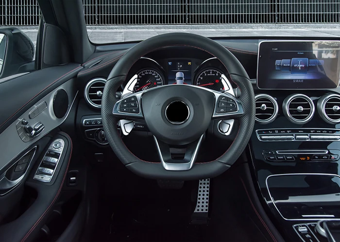 Автомобильная оплетка рулевого колеса Переключатели скоростей на руле для Mercedes W205 W213 CLA W117 GLE GLC X253 A-B-CLASS аксессуары для салона автомобиля