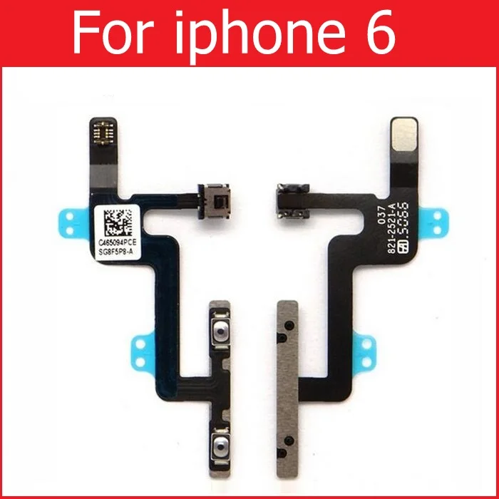 Гибкий кабель включения/выключения питания для iPhone 6 6s 7 8 plus X Xs Max Xr Боковая кнопка