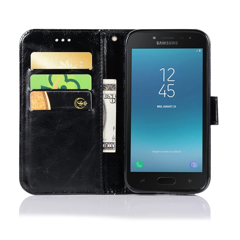 Флип-кейс для Samsung Galaxy J2 Core роскошный кожаный чехол J260 Coque | Мобильные телефоны и