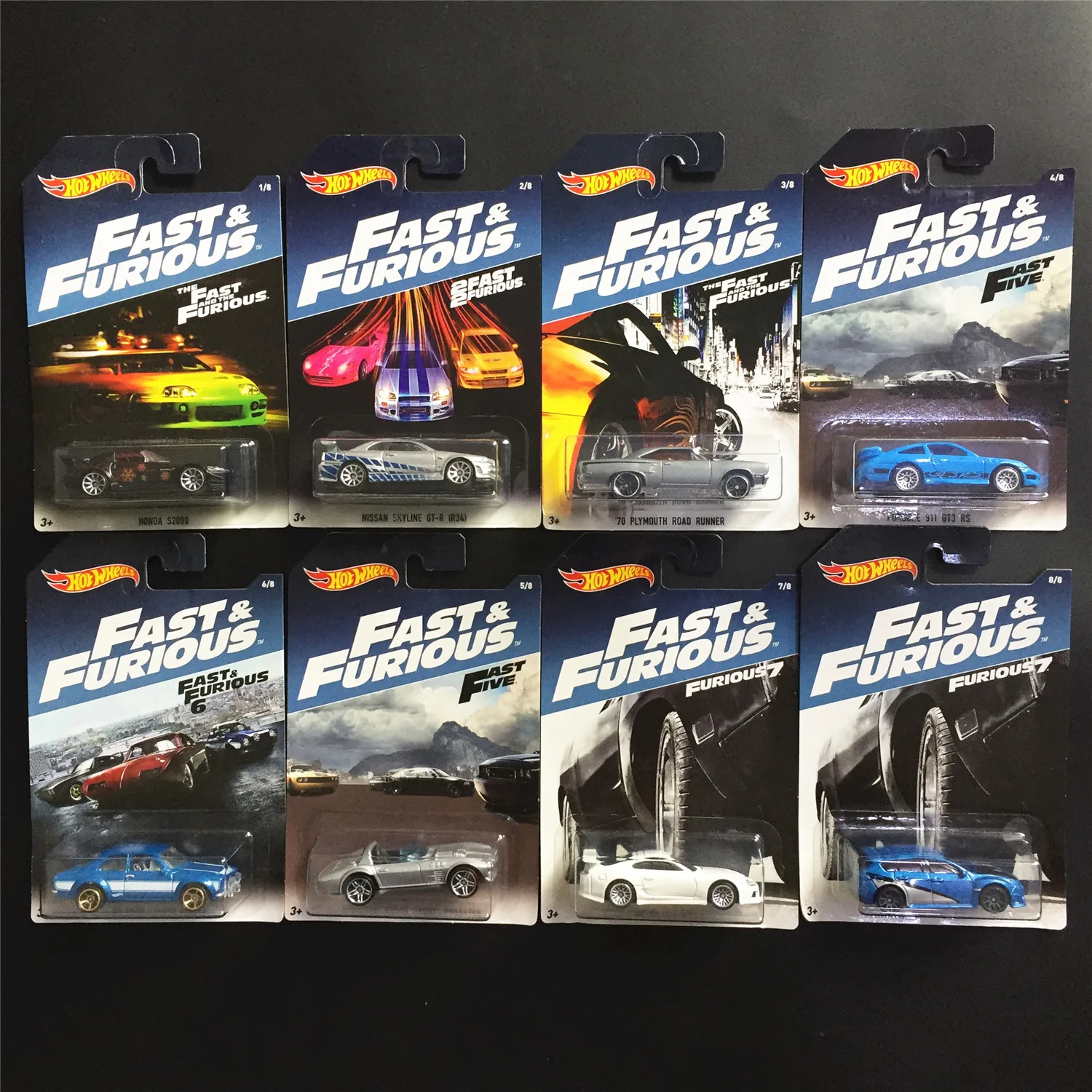 8 шт./компл. быстрый и яростный литой автомобиль сплав модель спортивный Hotwheels