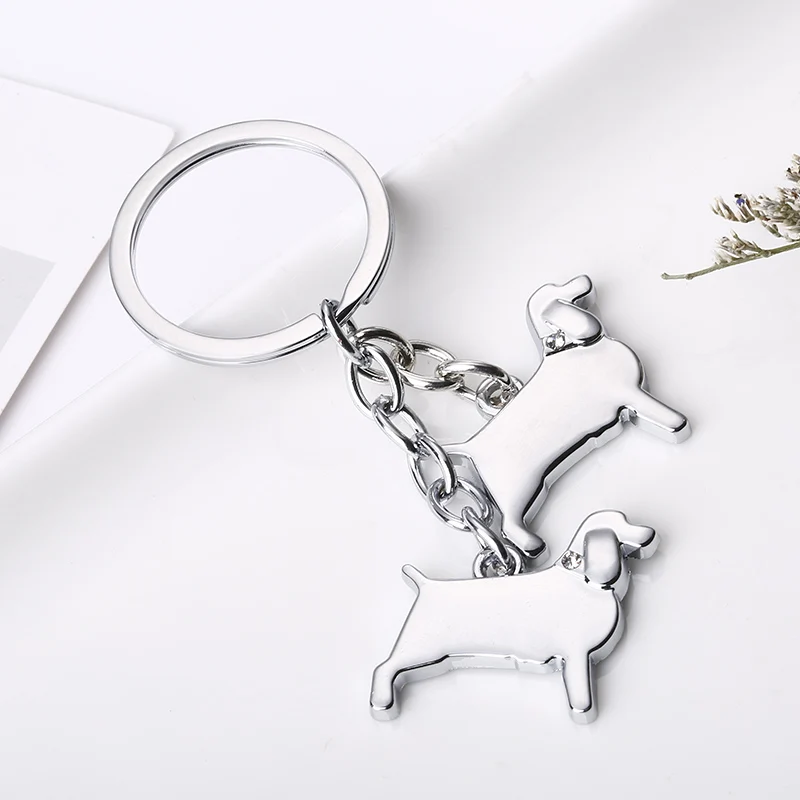 Новое поступление 2019 брелок милые брелки в виде таксы костяной кулон двойной для