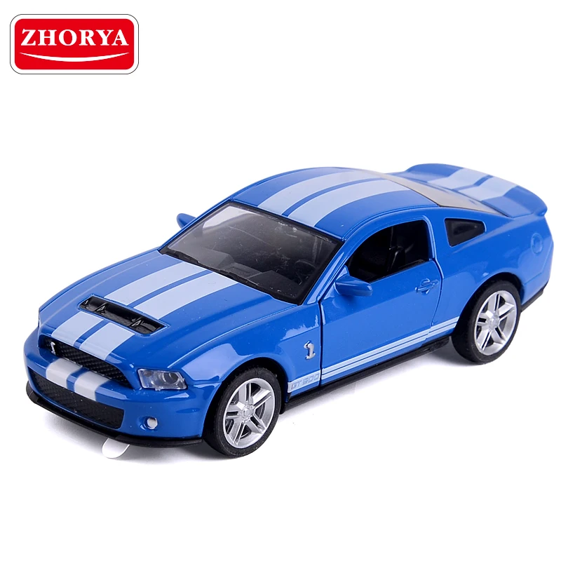 Zhorya 1:32 синий Ford GT500 Высокая симуляция автомобили из литого металла Автомобильная