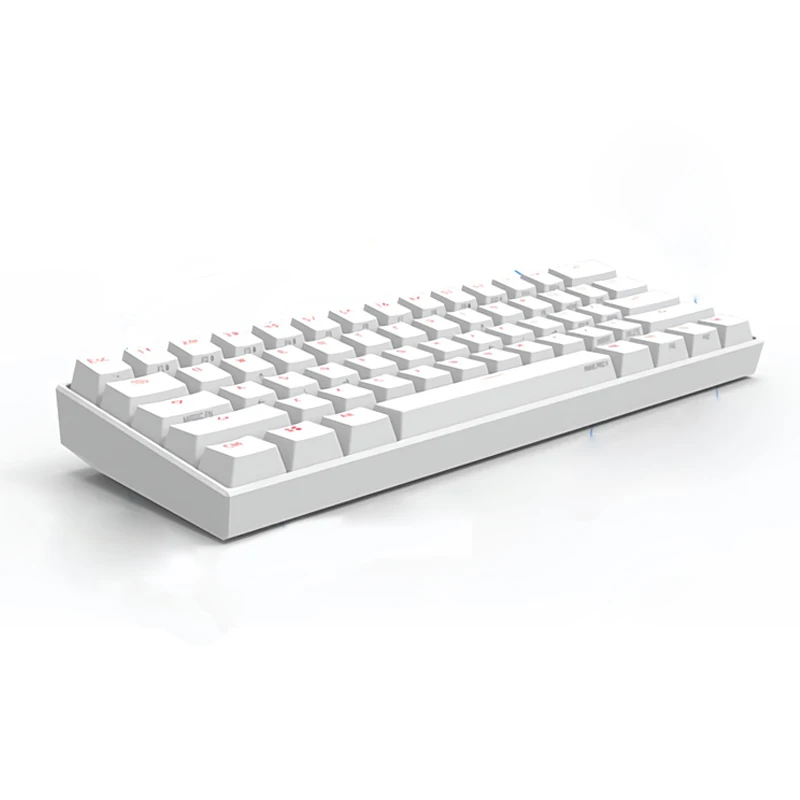 Anne Pro2 Kailh коробка переключатель мини Портативная 60% механическая клавиатура Беспроводная bluetooth 4,0 тип-c RGB Obins переключатель игровая клавиатура - Цвет: Белый