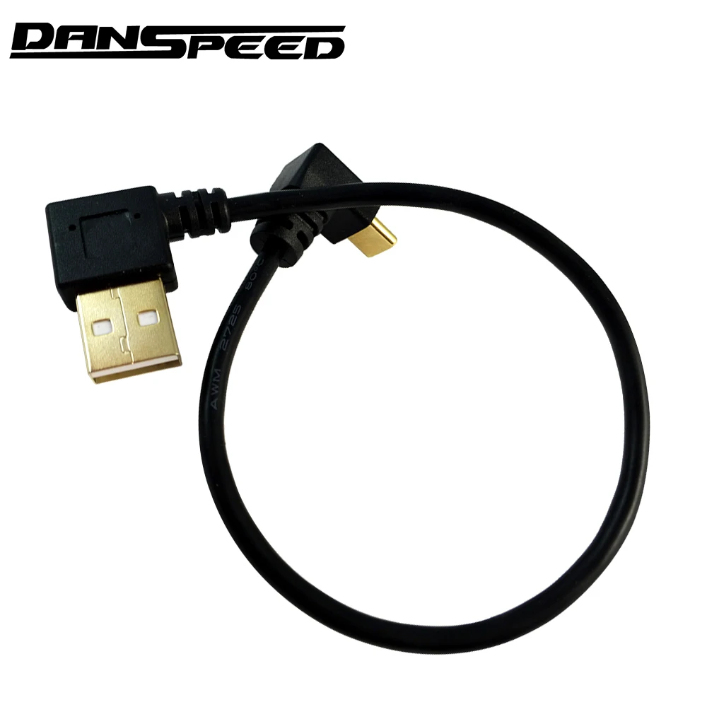 Danspeed USB 3 1 Тип C до 2 0 под прямым углом данных Зарядное устройство для быстрой