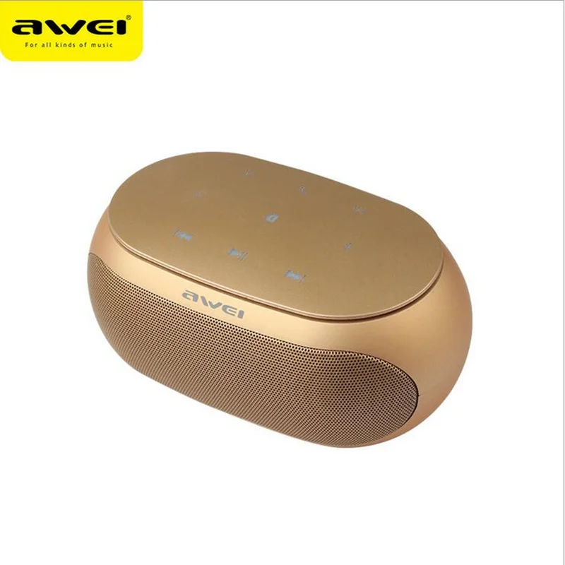 Золотой Awei Y200 Bluetooth динамик портативный беспроводной V3.0 Громкая Связь Динамик AUX Поддержка TF карта для iPhone для samsung громкий динамик s - Цвет: Золотой