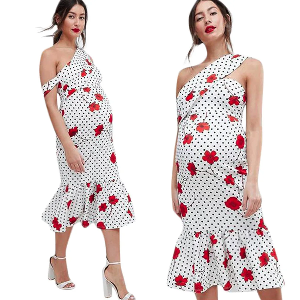 SAGACE Одежда для беременных платья Повседневное платье Летнее цветочное одежда