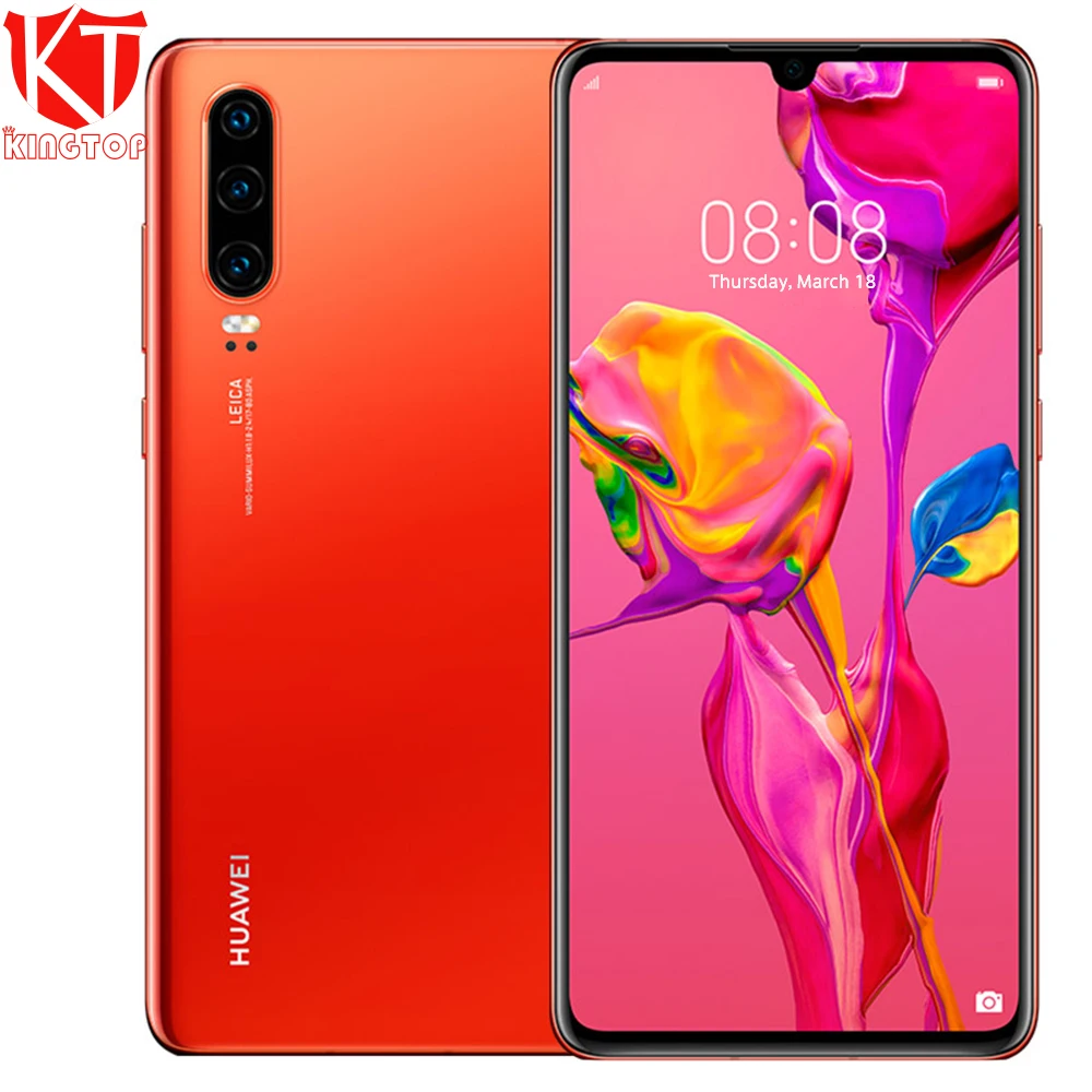 Оригинальный мобильный телефон HUAWEI P30 6 1 &quot8 ГБ ОЗУ 64 Гб ПЗУ Kirin 980 Qcta Core 3 фронта 40MP +