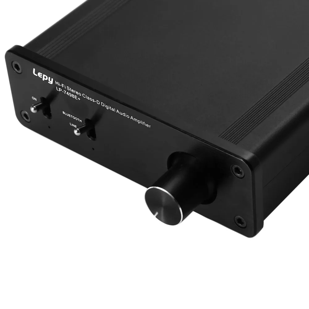 Оригинальный Lepy 7498E плюс Bluetooth Hi Fi класс D стерео 4 канала Супер бас аудио усилитель