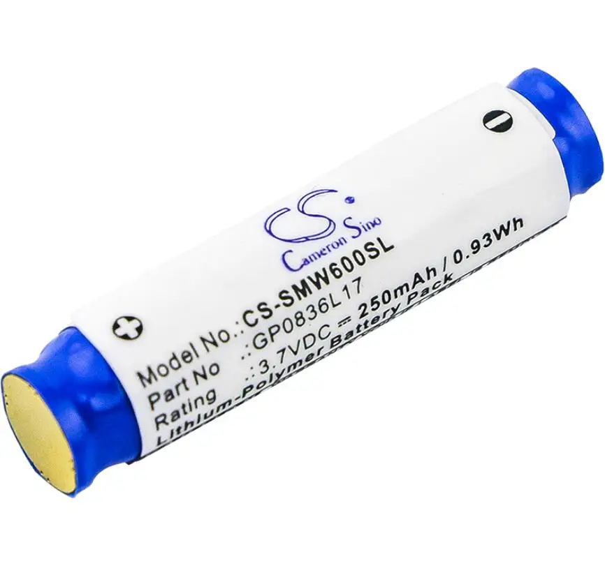 

Cameron Sino 250mah battery for SONY MH100 MW600 GP0836L17 batteries