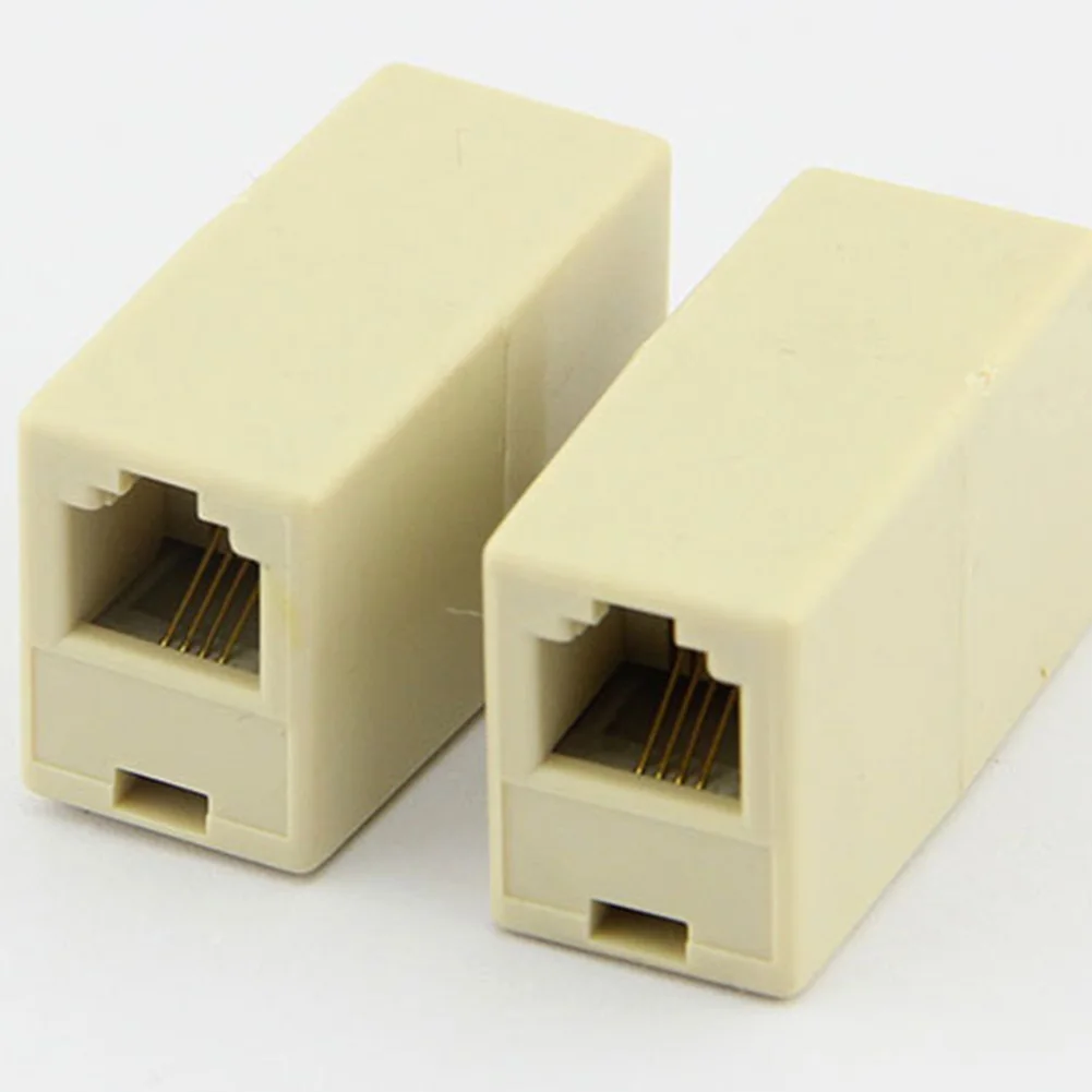 Акция! 1 шт. двойной разъем RJ11 для телефона разветвитель удлинитель переходник| |