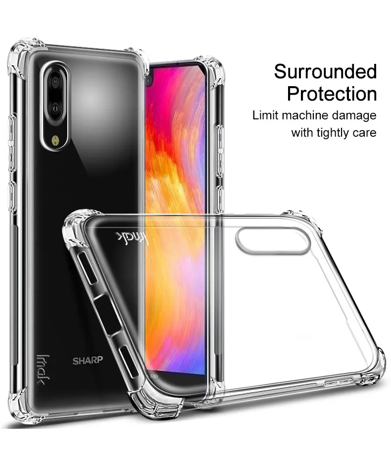 IMAK для SHARP AQUOS S2 чехол Ударопрочный силиконовый мягкий прозрачный чехол из ТПУ для SHARP AQUOS S2