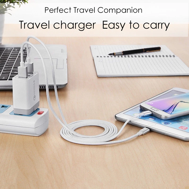 3 Порты Быстрый Зарядное устройство QC 0 30 W USB для iphone 7 8 ipad samsung S8 huawei Xiaomi быстро QC3.0
