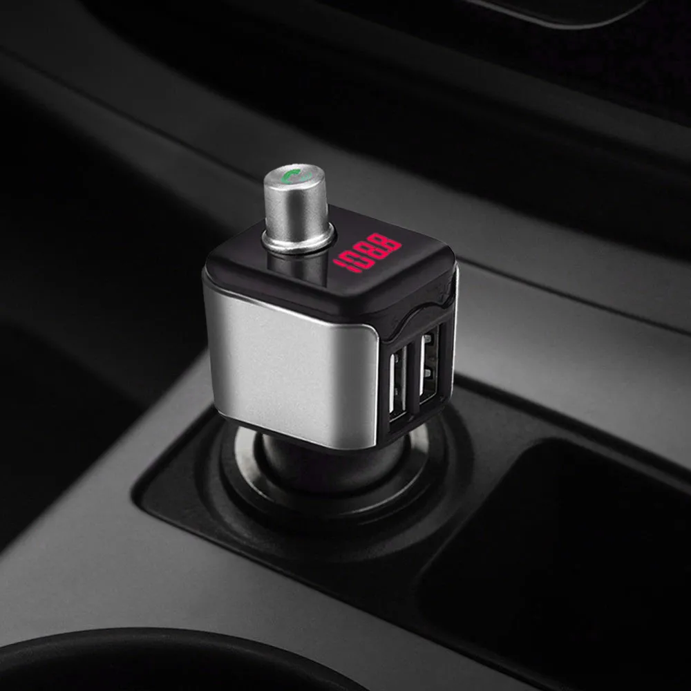 Беспроводное зарядное устройство USB s портативное автомобильное с двумя